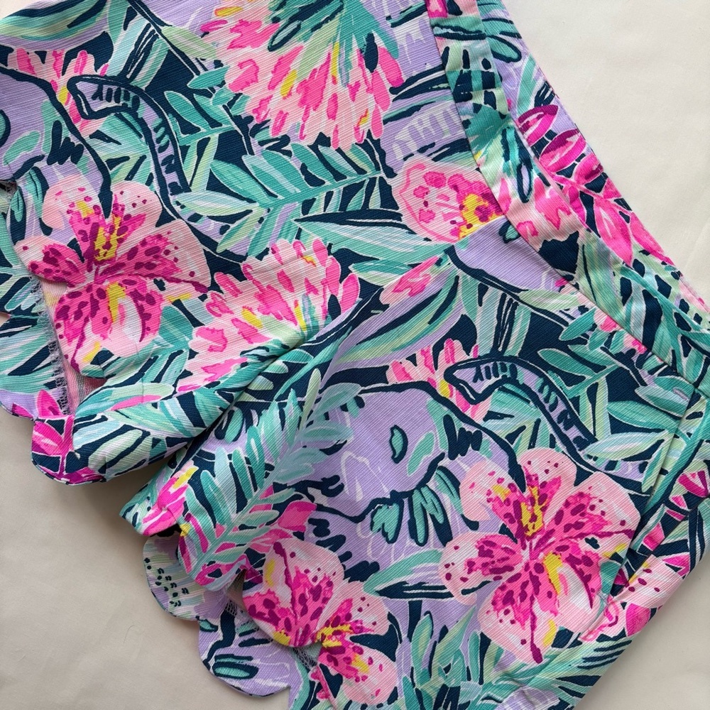 Lilly Pulitzer Magnolia Scalloped Shorts Size 00
